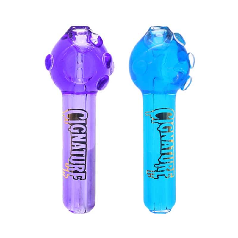 Cignature Dotted Top Glycerine Handpipe (GHP-315) | 4 inch | Assorted Colors product image